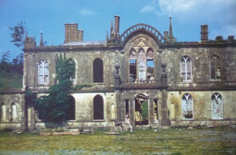 Hafod Uchtryd in ruins. Colour photograph taken before demolition in 1958. Ref. FOH.A/08/05.1